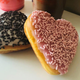 Heart-shaped donuts